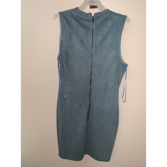 Size Medium Dusty Teal Dress - Picture 2 of 2
